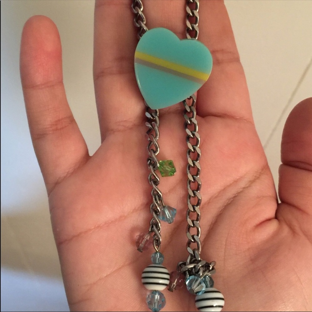Tarina Tarantino blue heart necklace